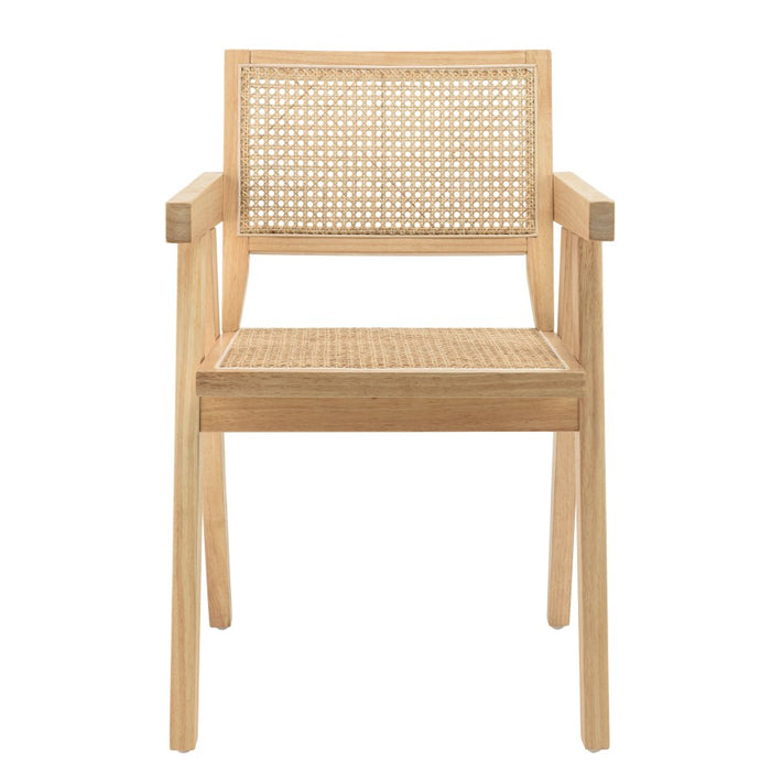 Macabane Eetkamerstoel Agathe rubberhout