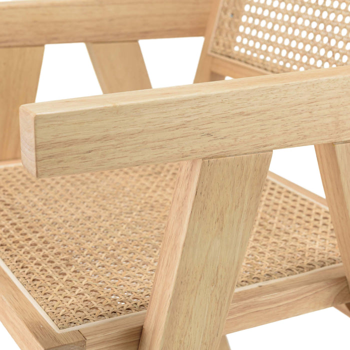 Macabane Eetkamerstoel Agathe rubberhout