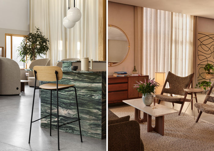 Audo Copenhagen Umanoff bijzettafel Ø60 walnoot|messing