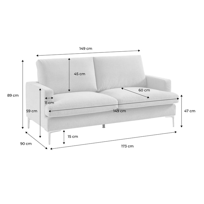 sweeek - Driepersoonsbank stof