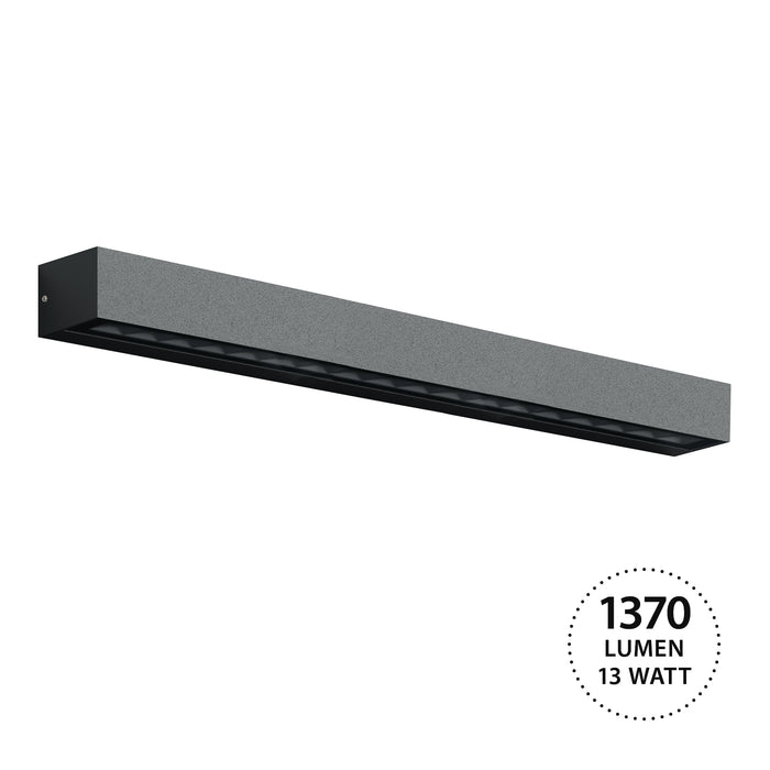 KS Verlichting Score Muurlamp Zwart Extra Large