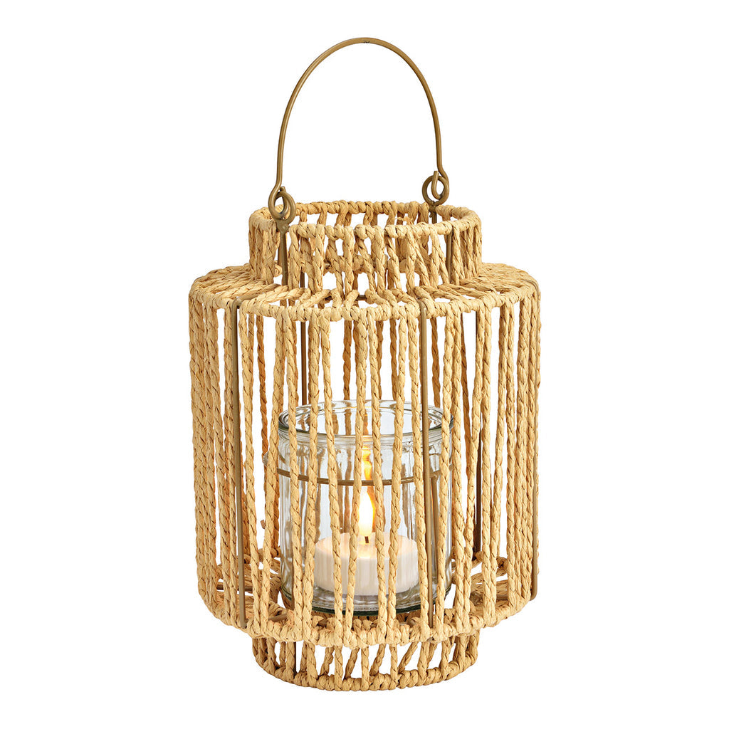 SVJ Lantaarn Rope - 19x19x26 cm - Papier - Bruin