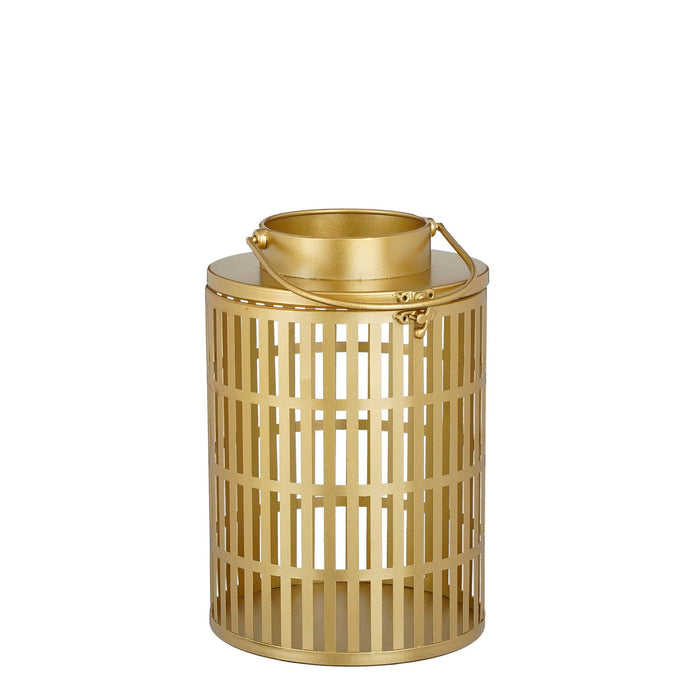 Mica Decorations Lantaarn Classic - 20x20x29 cm - Ijzer - Goud