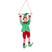 Mica Decorations Kerstversiering Elf - 18x10x65 cm - Polyester - Rood