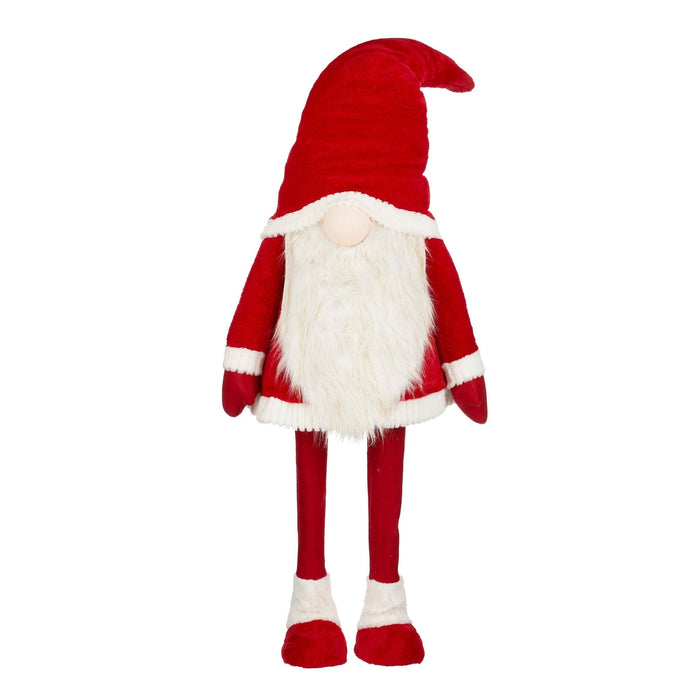 Mica Decorations Kerstversiering Gnome - 55x42x173 cm - Polyester - Rood