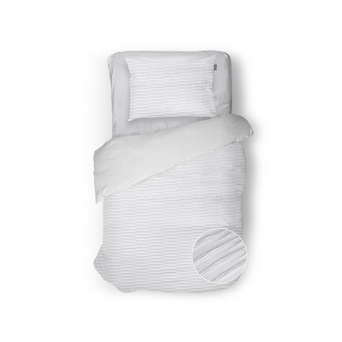 Eleganzzz Dekbedovertrek Micropercal Serenity Flow - pure white