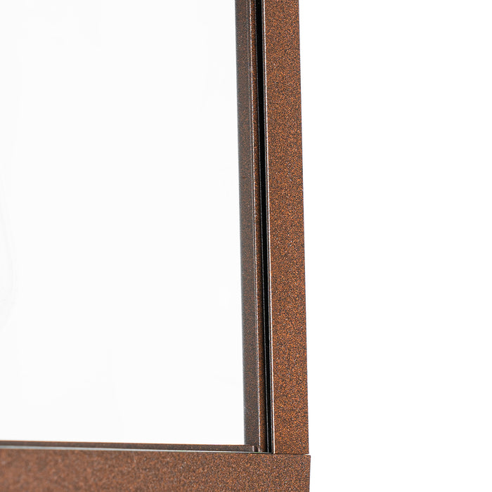 QAZQA Smart buiten wandlantaarn roestbruin IP44 incl. Wifi ST64 -