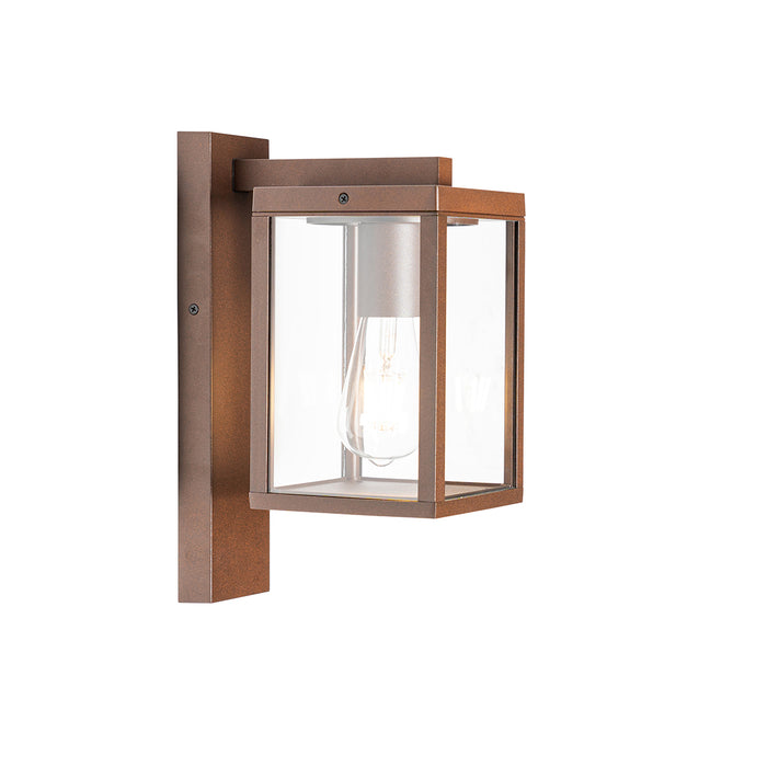 QAZQA Smart buiten wandlantaarn roestbruin IP44 incl. Wifi ST64 -