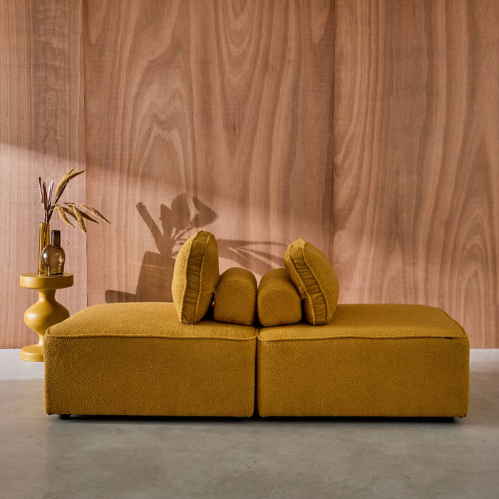 sweeek - Fauteuils boucléstof 1 zitplaats (set van 2)