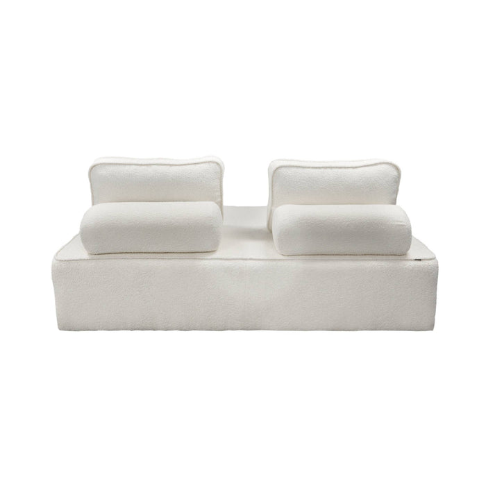 sweeek - Fauteuil in boucléstof 2 zitplaatsen