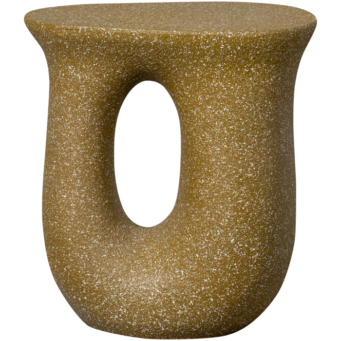 WOOOD Mason Bijzettafel Met Spikkels - Magnesium - Groen - 45x42x33