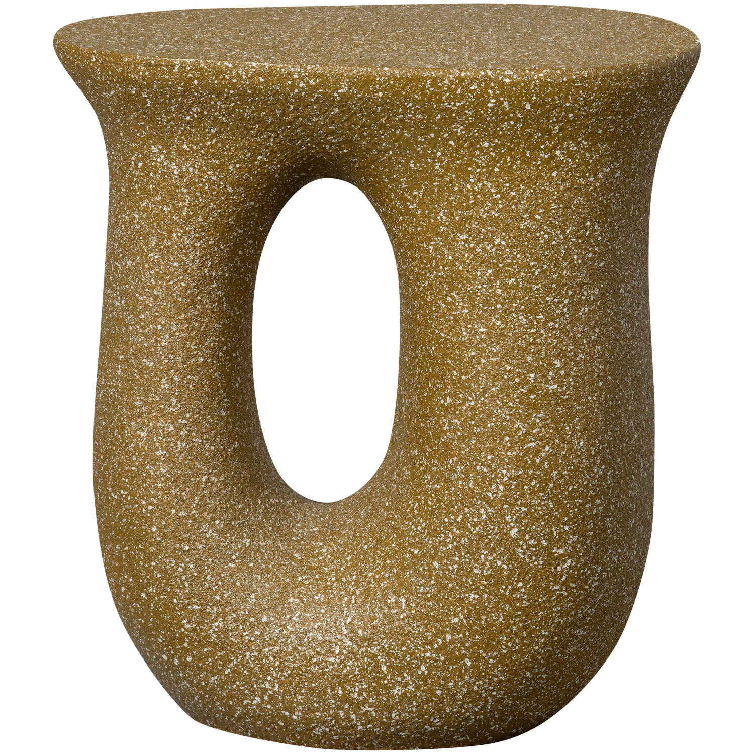 WOOOD Mason Bijzettafel Met Spikkels - Magnesium - Groen - 45x42x33