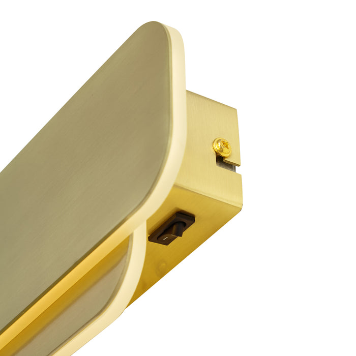 QAZQA Moderne wandlamp messing incl. LED 3 staps dimbaar - Dias