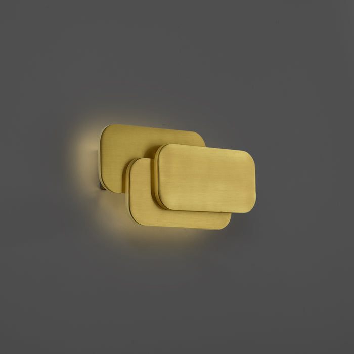 QAZQA Moderne wandlamp messing incl. LED 3 staps dimbaar - Dias