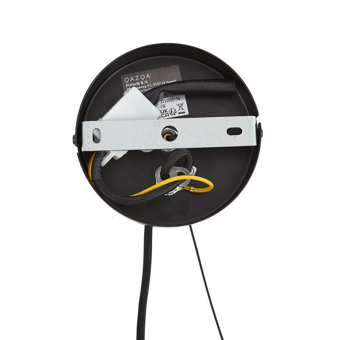 QAZQA Moderne kroonluchter zwart met smoke glas 9-lichts - Laura