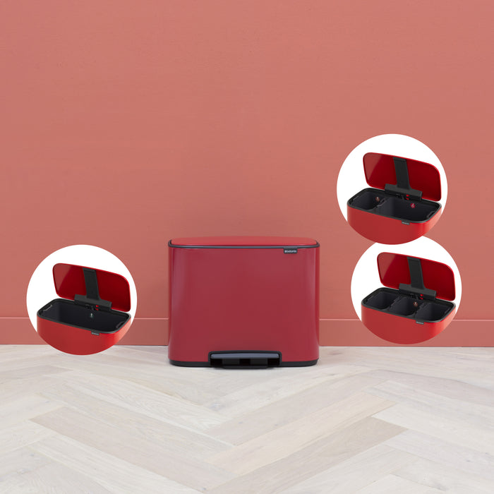 Brabantia Bo Pedaalemmer 33 Liter (3x11 Liter)