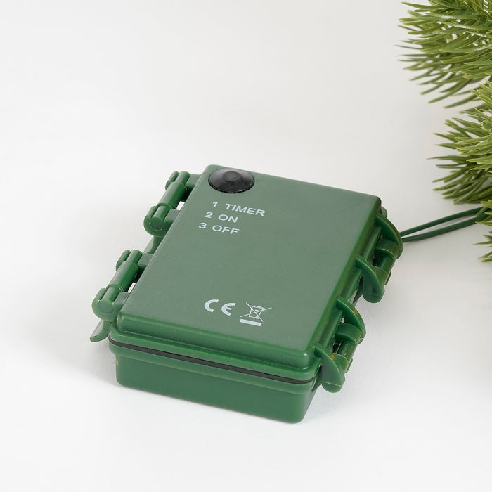 Black Box Trees Nagoya Set van 2 Kerstbomen en 1 Krans - H90 x Ø45 cm