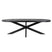 Giga Meubel - Eettafel Ovaal - Zwart Mangohout - 300x100x78cm - Barn