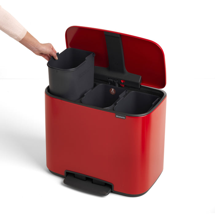 Brabantia Bo Pedaalemmer 33 Liter (3x11 Liter)