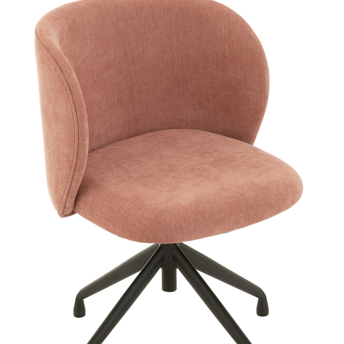 J-Line stoel Turn|Up|Down - textiel - lichtroze