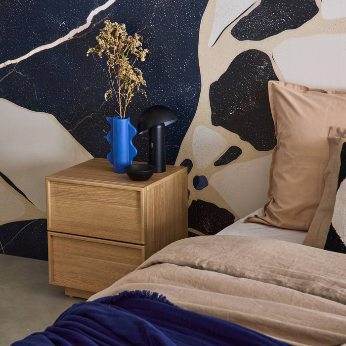 sweeek - Nachtkastje houtlook 2 lades (set van 2)