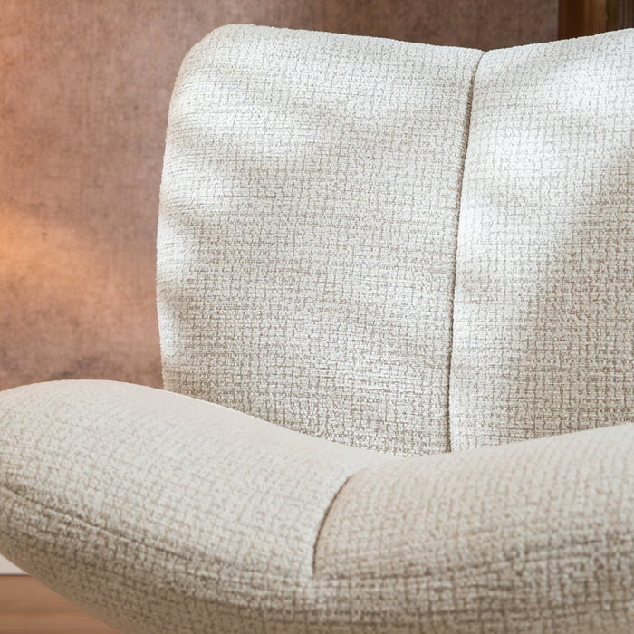 Bronx71 Draaifauteuil Moira gemêleerde stof beige