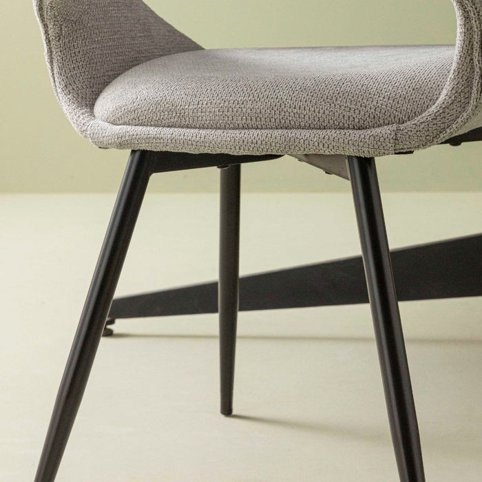 Signature - Eetkamerstoelen Elodie - Set van 6 - Lichtgrijs