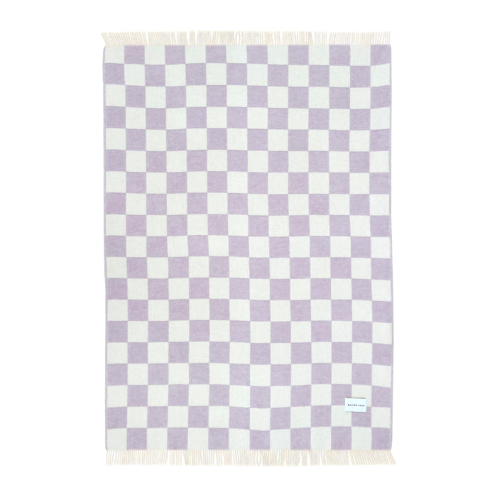 Maison Deux Checkerboard Plaid - Lila / Wit