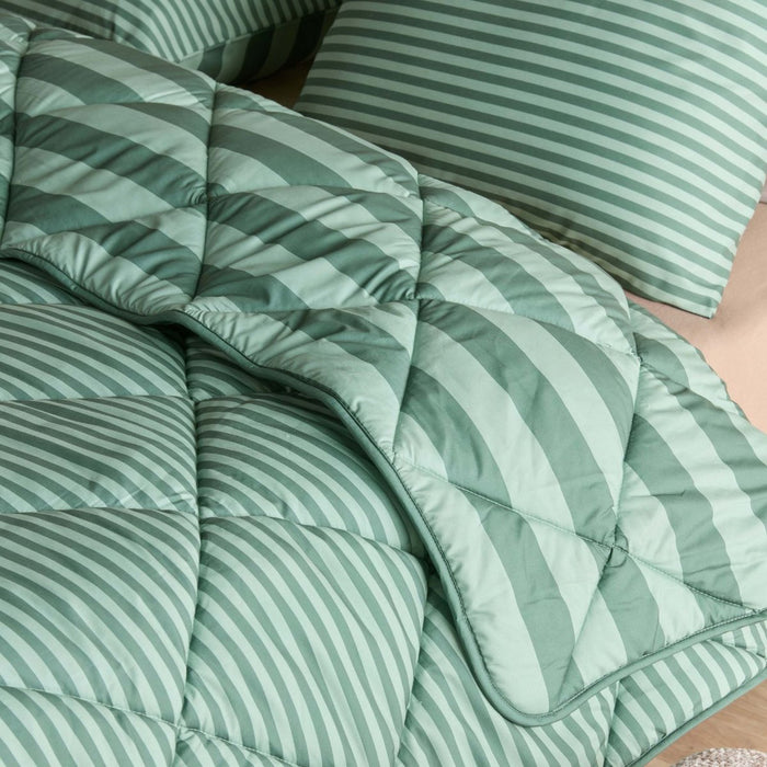 Ambiante Wasbaar Dekbed 200 x 240 cm - Ohana Green