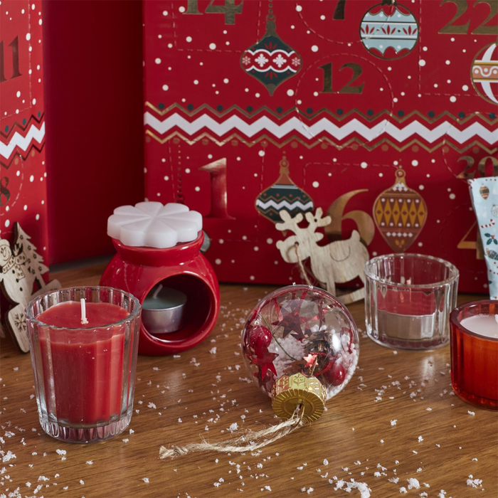 MISOU Adventskalender Advent Kalender December Kaarsen 24 Geurkaars...