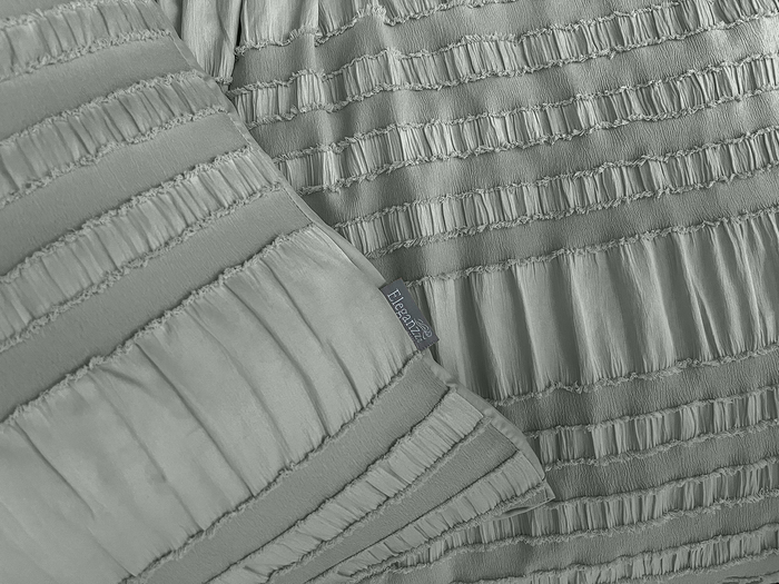 Eleganzzz Dekbedovertrek Micropercal Pure Stitches - soft green