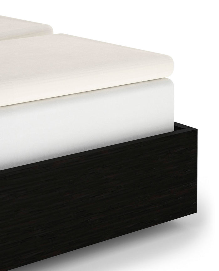 Heckett & Lane Elementi Splittopper Hoeslaken Katoen Satijn off white