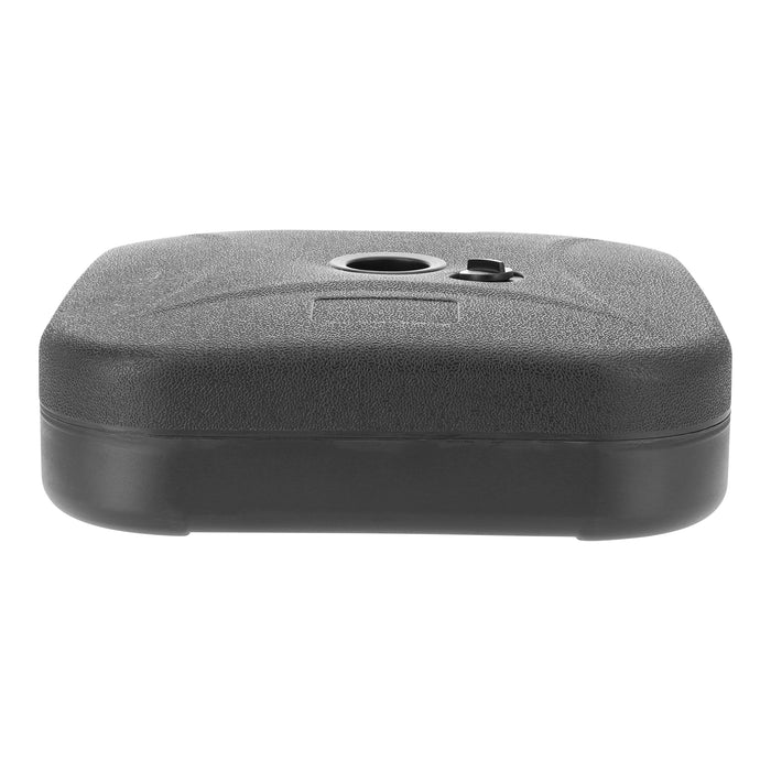 ACAZA Parasolvoet - Parasoltegels - Parasolvoeten - tot 24 kg - zwart - Vierkanten Parasolvoet - Parasol Voet - Parasol Tegels