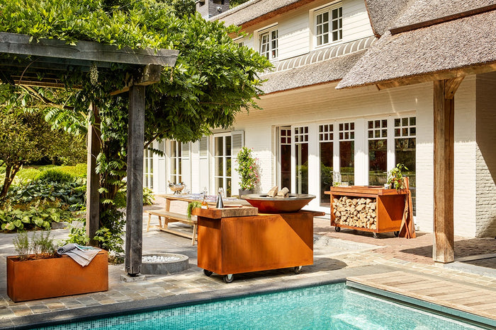 OFYR - OFYR 100 Island Corten PRO – Teak Hout