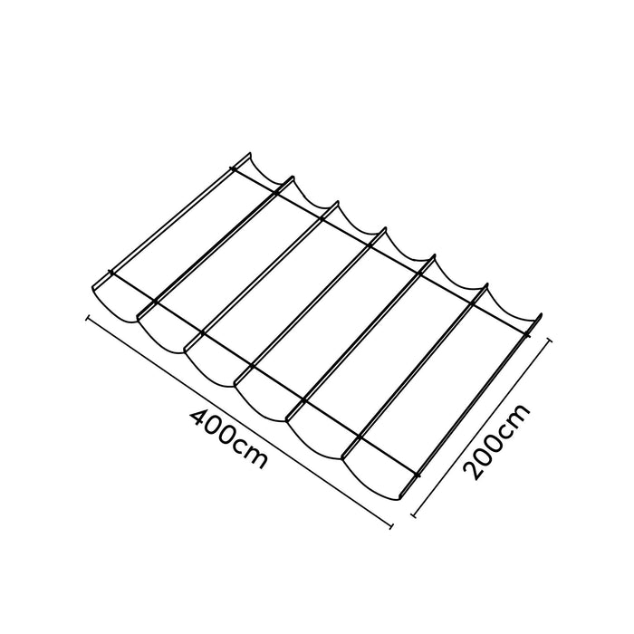 Platinum Sun & Shade Harmonica Schaduwdoek - B200xL400 cm - Greige -