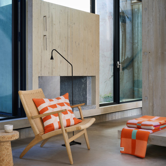 Røros Tweed City Plaid 67 x 100 cm - Oranje