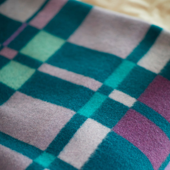 Røros Tweed City Plaid 135 x 200 cm - Aqua