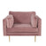 Renzo Fauteuil - Roze Velours