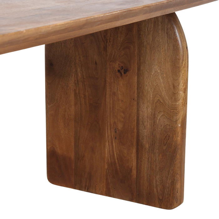 Raw Materials Bullnose eettafel gesloten onderstel bruin - 200 cm