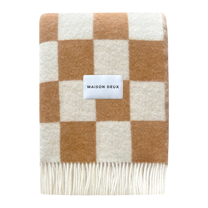 Maison Deux Checkerboard Plaid - Terra / Wit