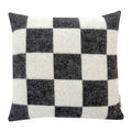 Maison Deux Checkerboard Kussenhoes - Zwart / Wit