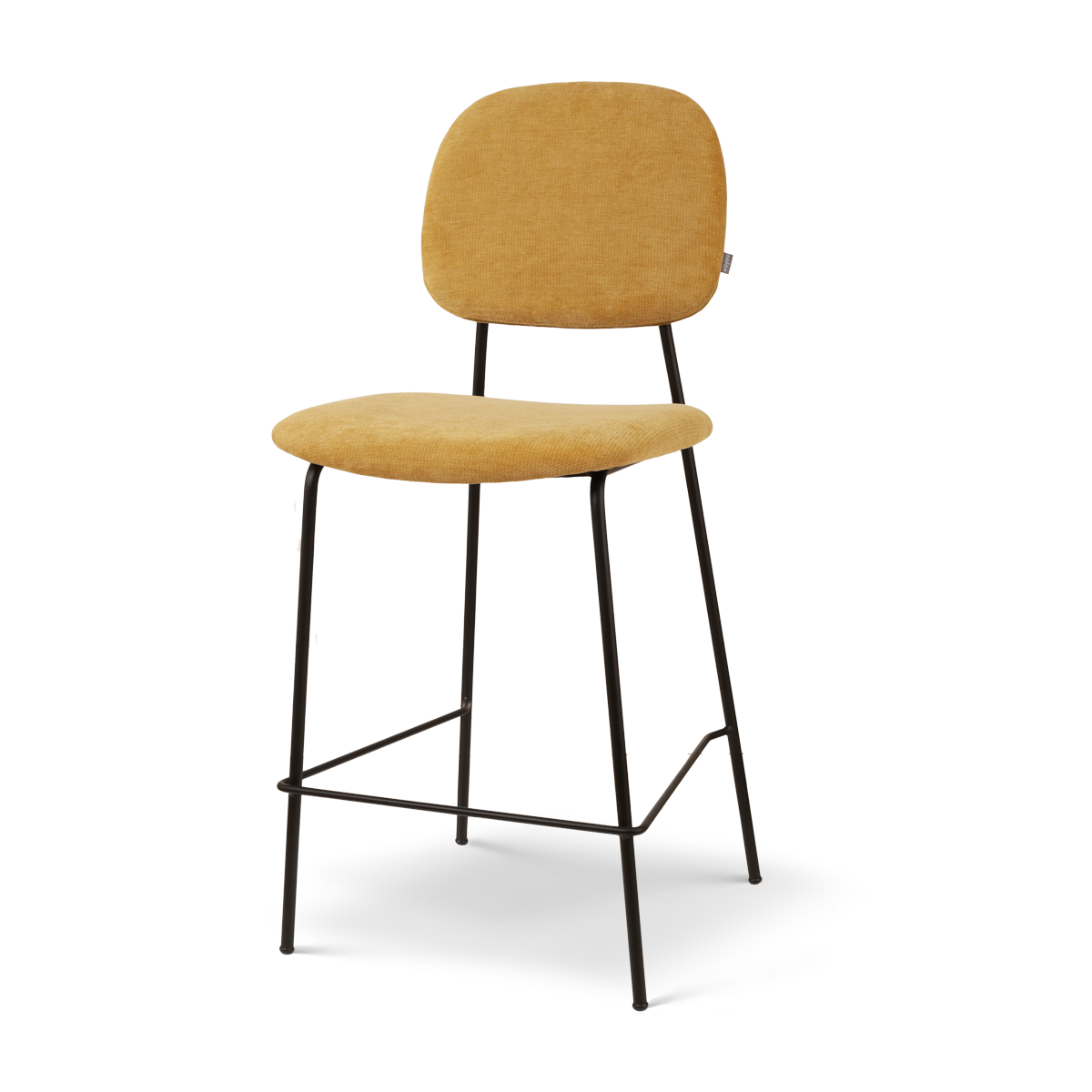 Nolon Jasmijn Barkruk Warm Oker - Zwart - 65 cm