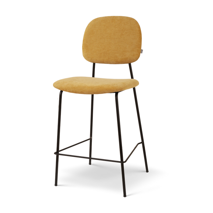 Nolon Jasmijn Barkruk Warm Oker - Zwart - 65 cm