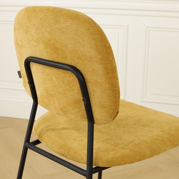 Nolon Jasmijn Barkruk Warm Oker - Zwart - 65 cm