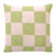 Maison Deux Checkerboard Kussenhoes - Kiwi / Roze