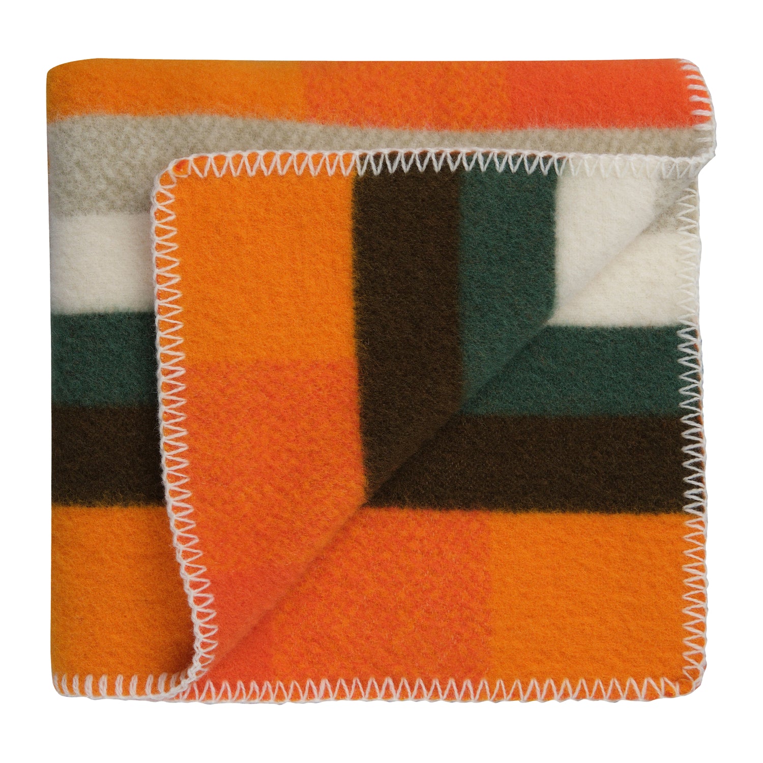 Røros Tweed Mikkel Plaid 100 x 135 cm - Oranje