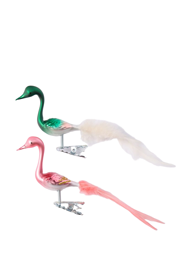 Sissy-Boy Multicolour kerst ornamenten set pauw met clip