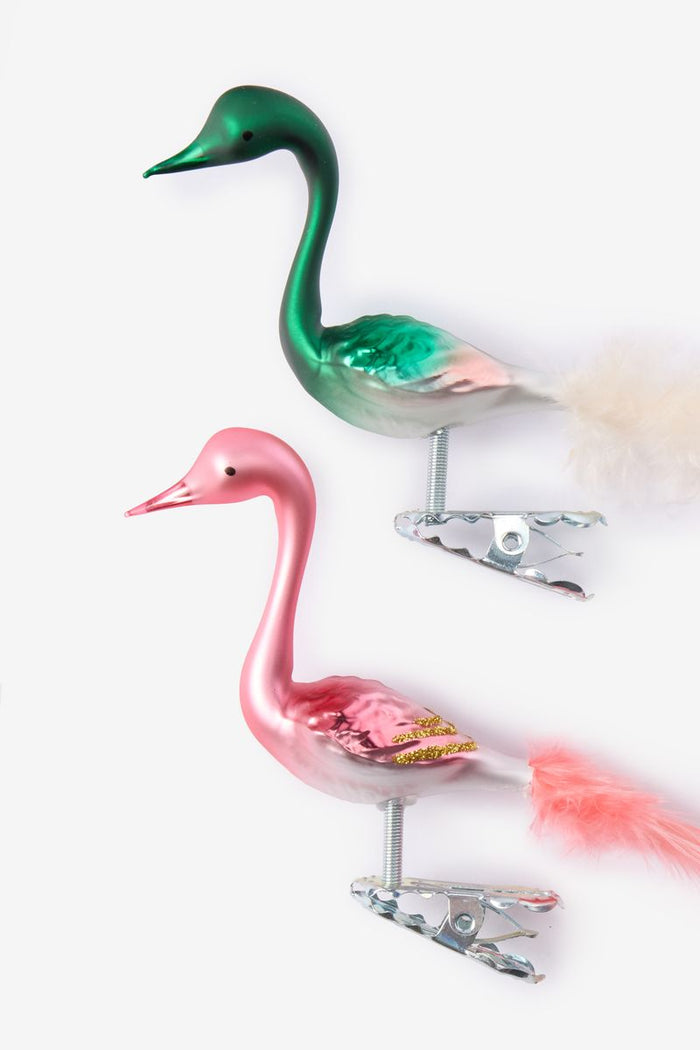 Sissy-Boy Multicolour kerst ornamenten set pauw met clip