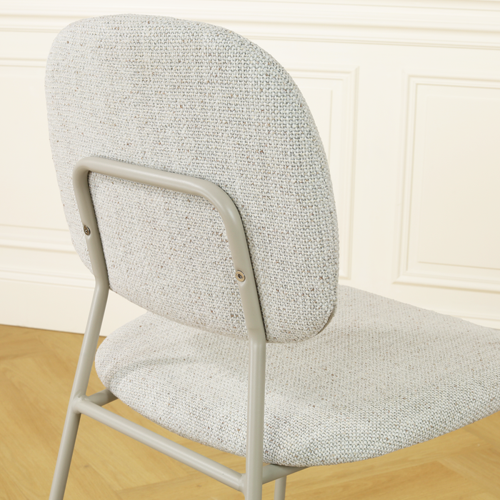 Nolon Jasmijn Eetkamerstoel Beige Melange - Grijsbeige