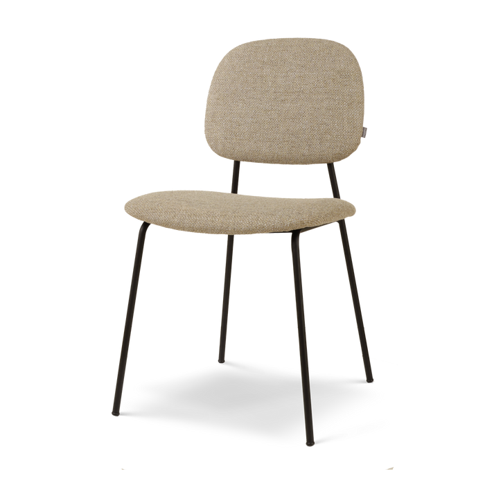 Nolon Jasmijn Eetkamerstoel Taupe Melange - Zwart